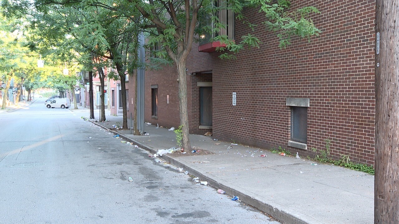 Trash Routinely Left by Crowds on Green Street.jpg