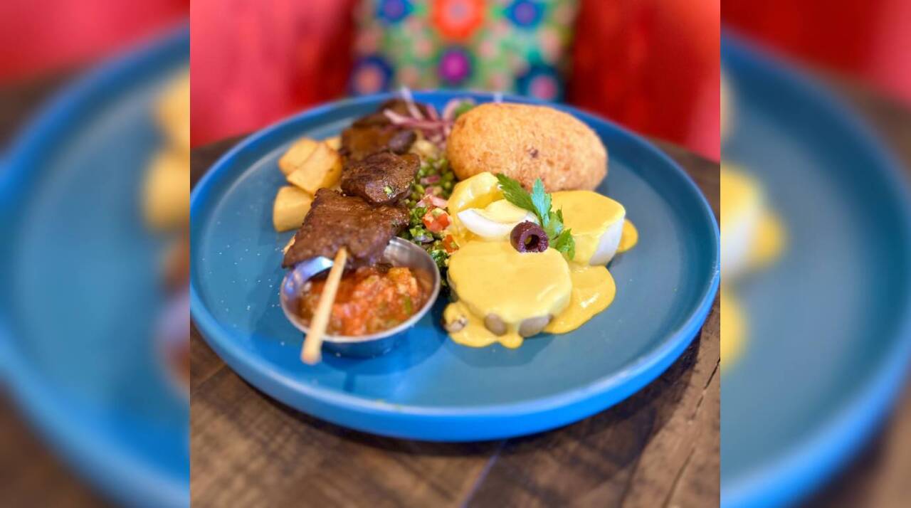 A look at ‘Piqueo on 7th Ave’: “The Anticuchos, those are beef hearts marinated in Peruvian spices like Aji Amarillo, the Peruvian soy sauce, a little bit of garlic and other spices,” explained Ramírez Luzcando who adds that the meat is served in skewers and assures anyone that “once you try them, you’ll love them.”