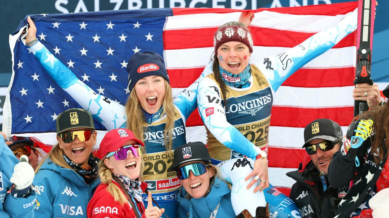 Olympic gold medalists Breezy Johnson and Mikaela Shiffrin highlight women’s team combined