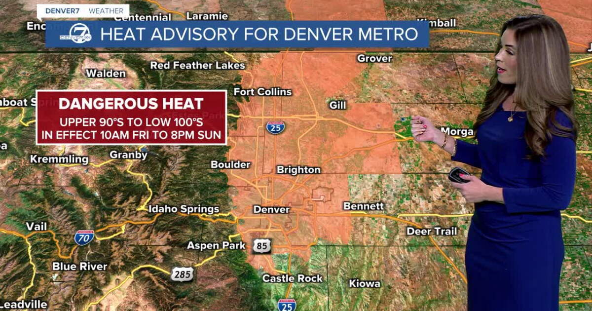 Scorching hot, 100°+ temperatures in Denver metro Friday into weekend