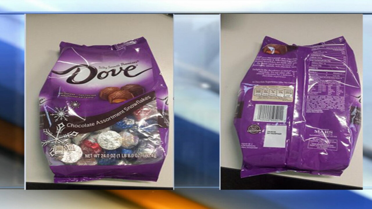 Recall DOVE Chocolate Assortment Snowflakes