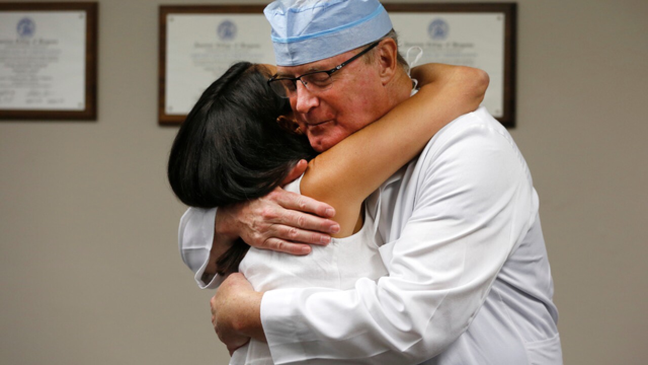 Stage collapse victims return to IU Health
