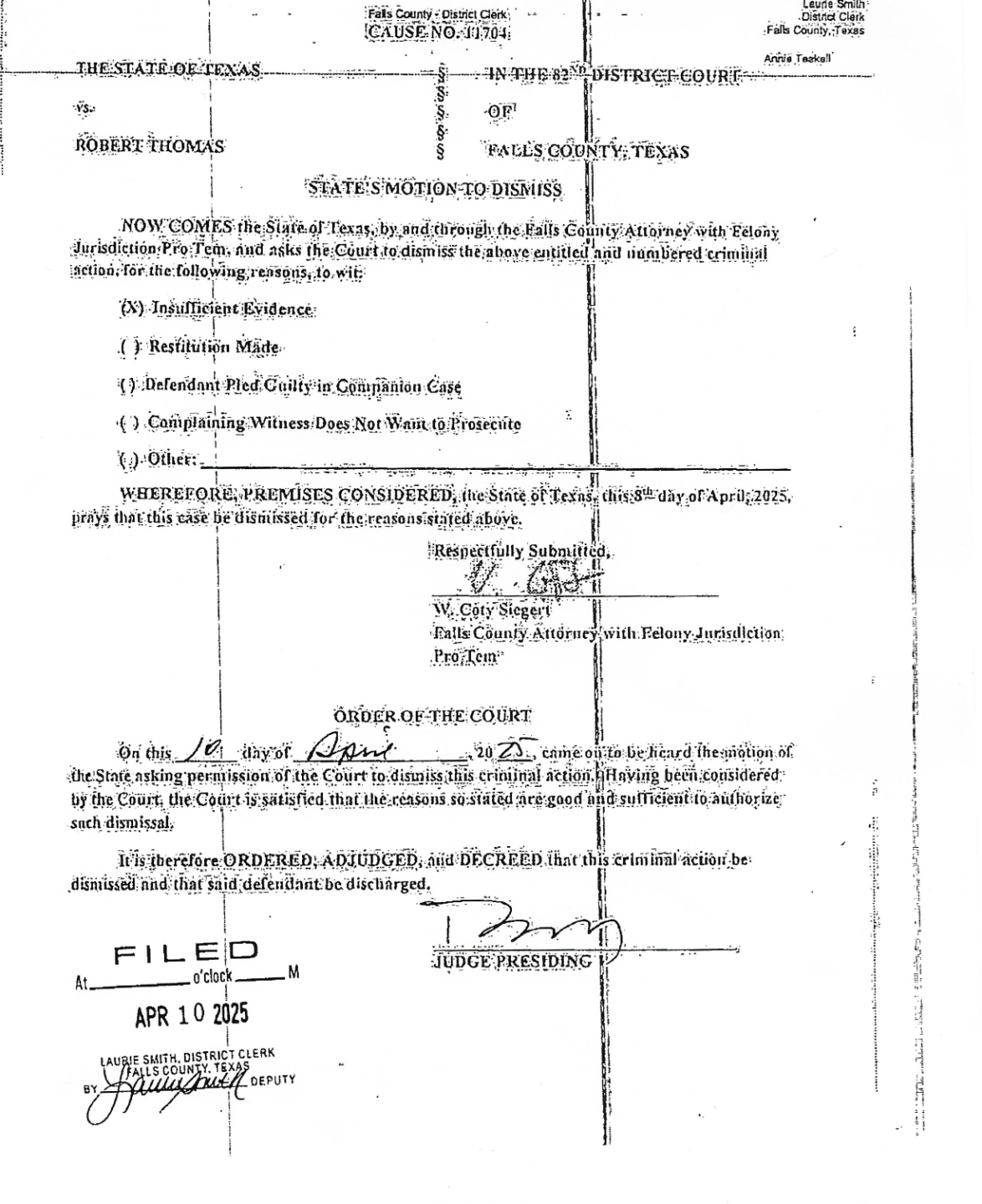 Motion to Dismiss