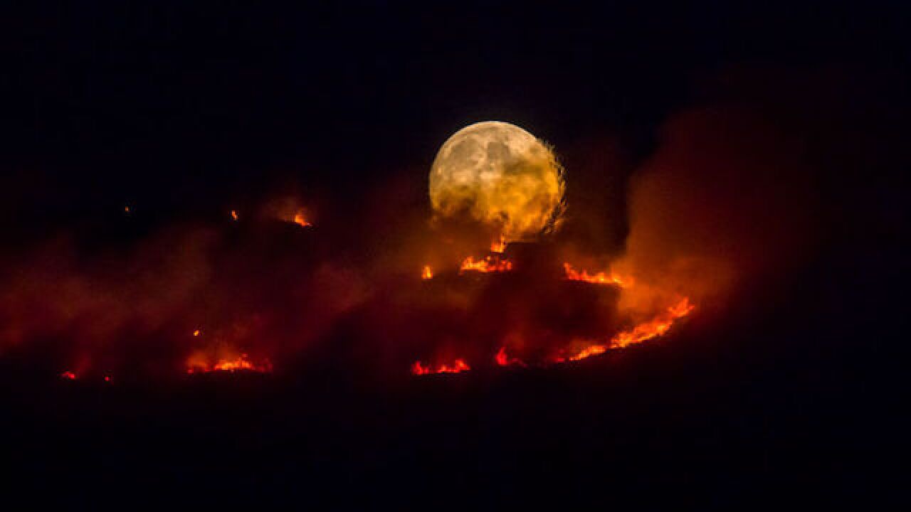 'Unprecedented' wildfire prompts home evacuations near Manchester