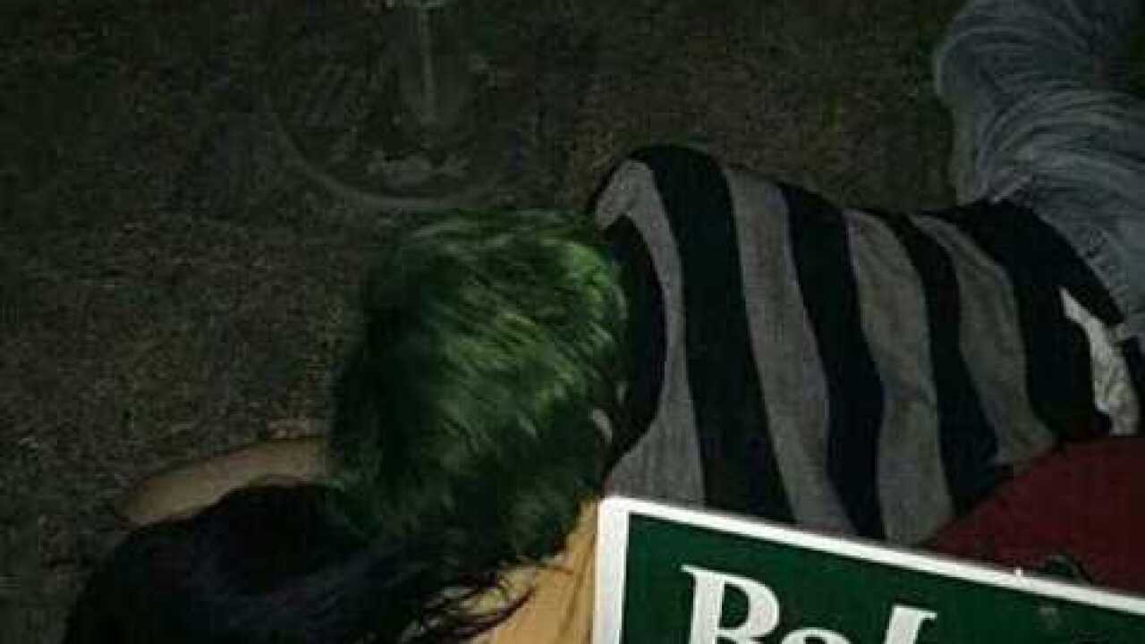 Social media photos show teens on graves