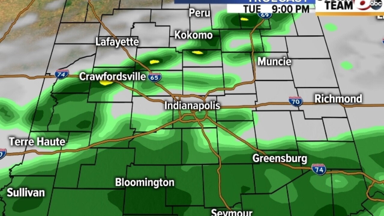PHOTOS: See when light showers will hit you