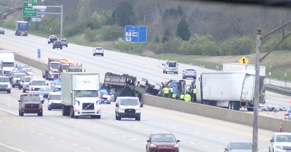 One dead, I-75 north closed for hours after semi truck crash