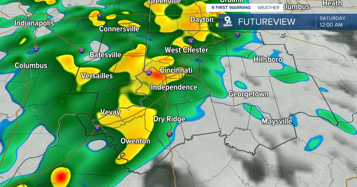 Timing out tonight's chance at rain & storms