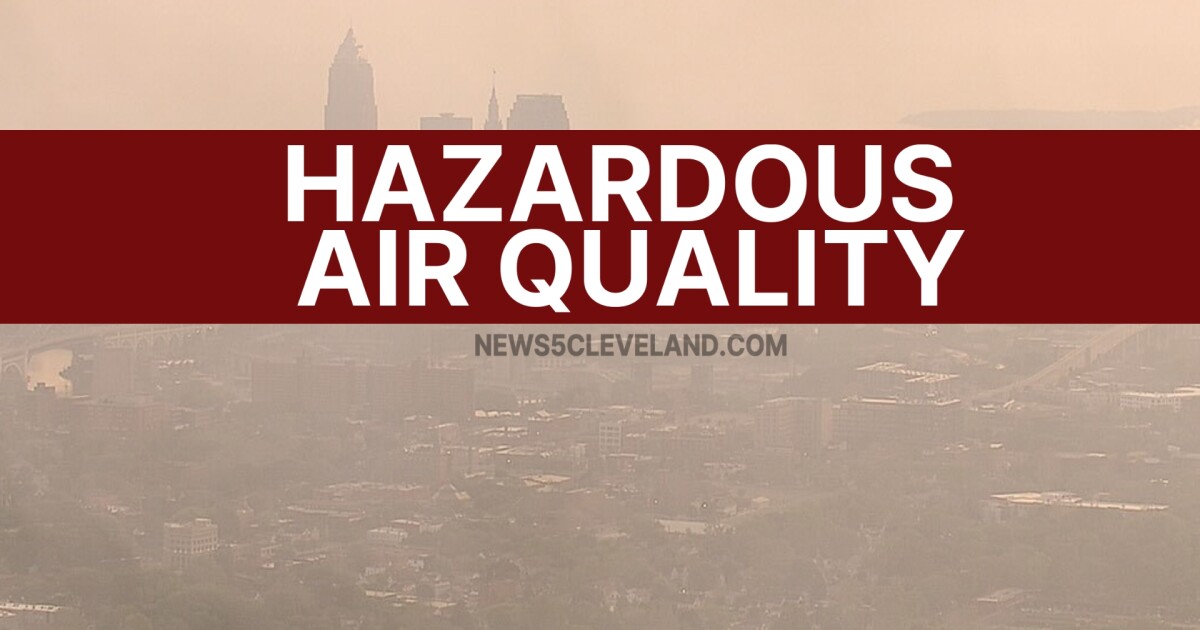 Wildfire smoke will infiltrate our skies on Thursday and bring hazardous air quality