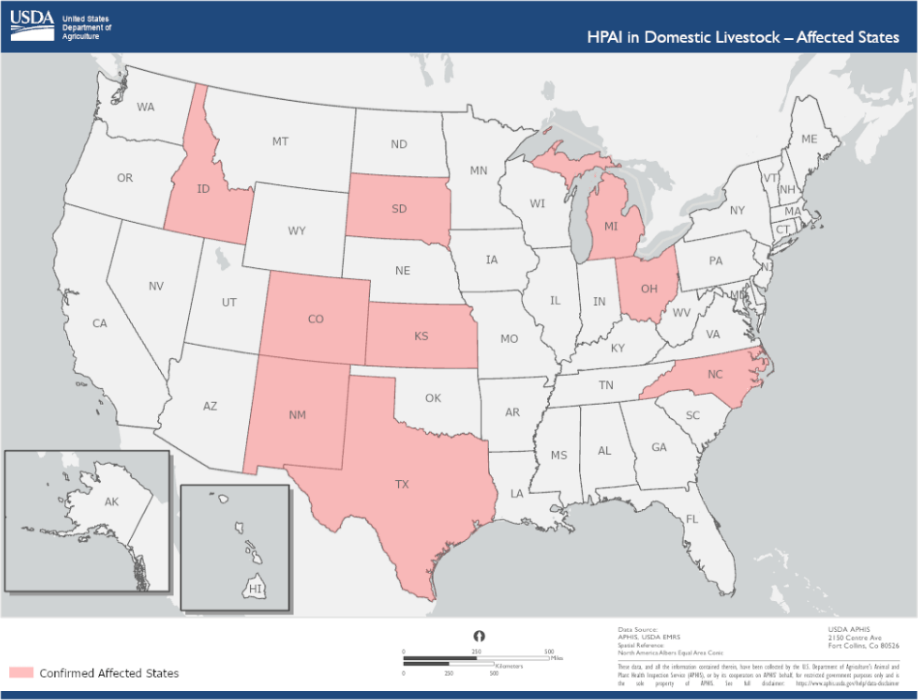 bird flu in domestic livestock as of april 26 2024.png