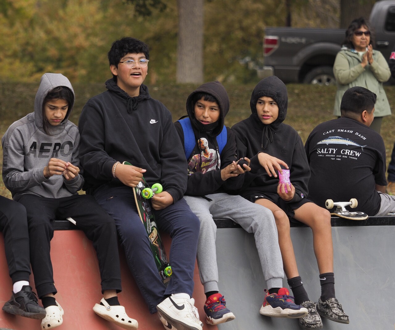 Skate Park dedication in Walt Hill, NE