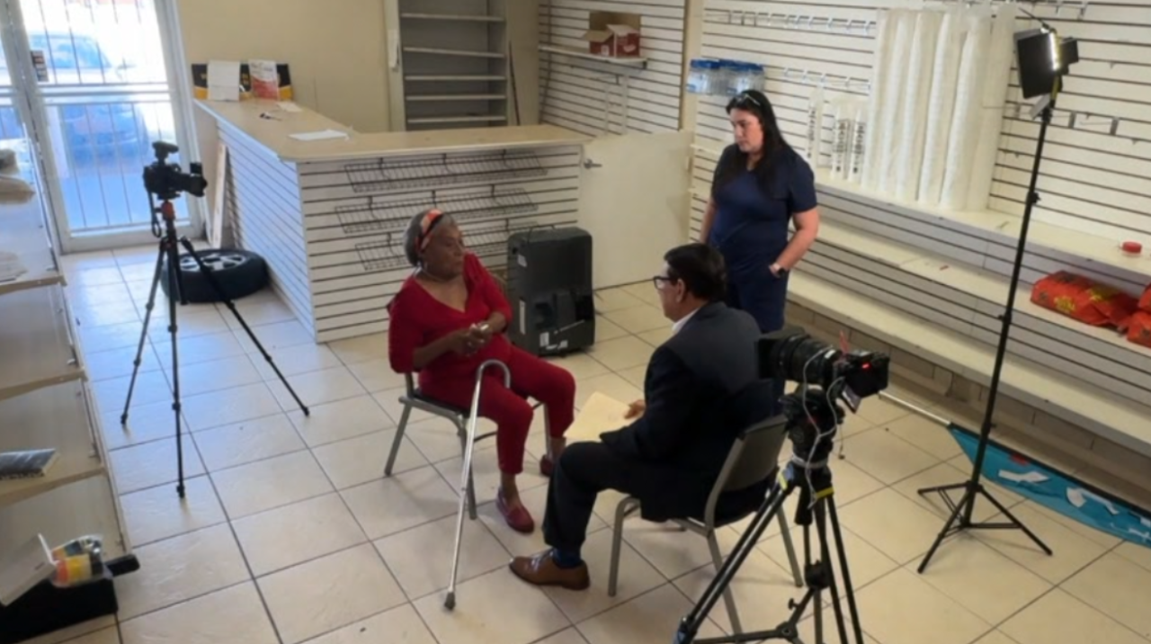 Fidela Rodriguez met us at her pharmacy because she says she needed help from the staff there to translate