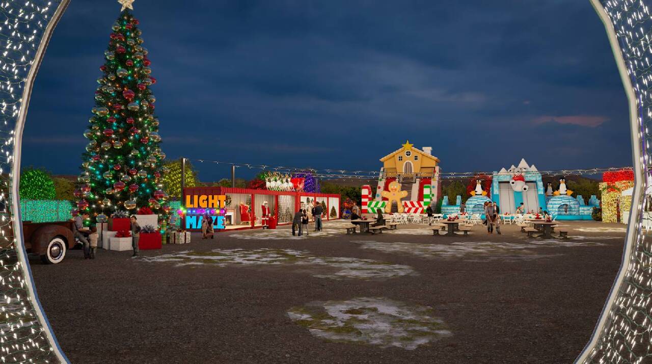 Renderings of 'Desert Farm Lights' that's expected to open on November 25.