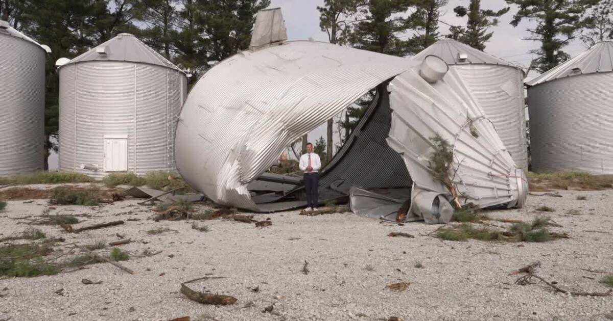 Tornado damage reported south of Plattsmouth as another round of severe storms approaches Monday