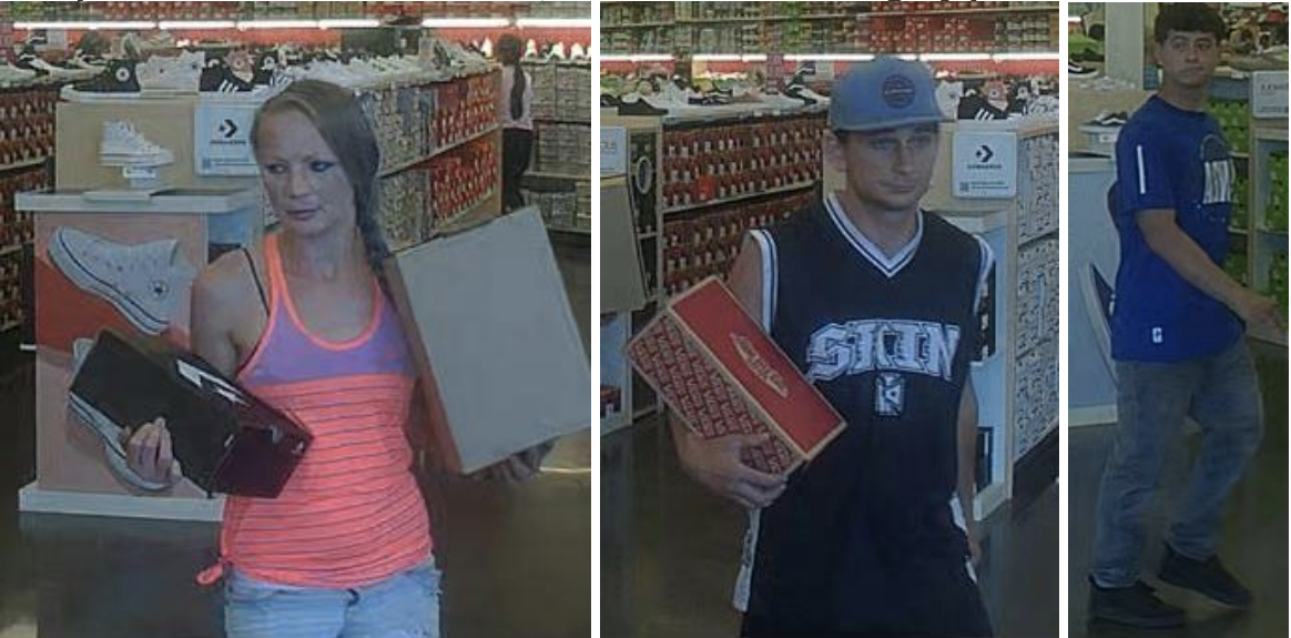 famous footwear theft suspects