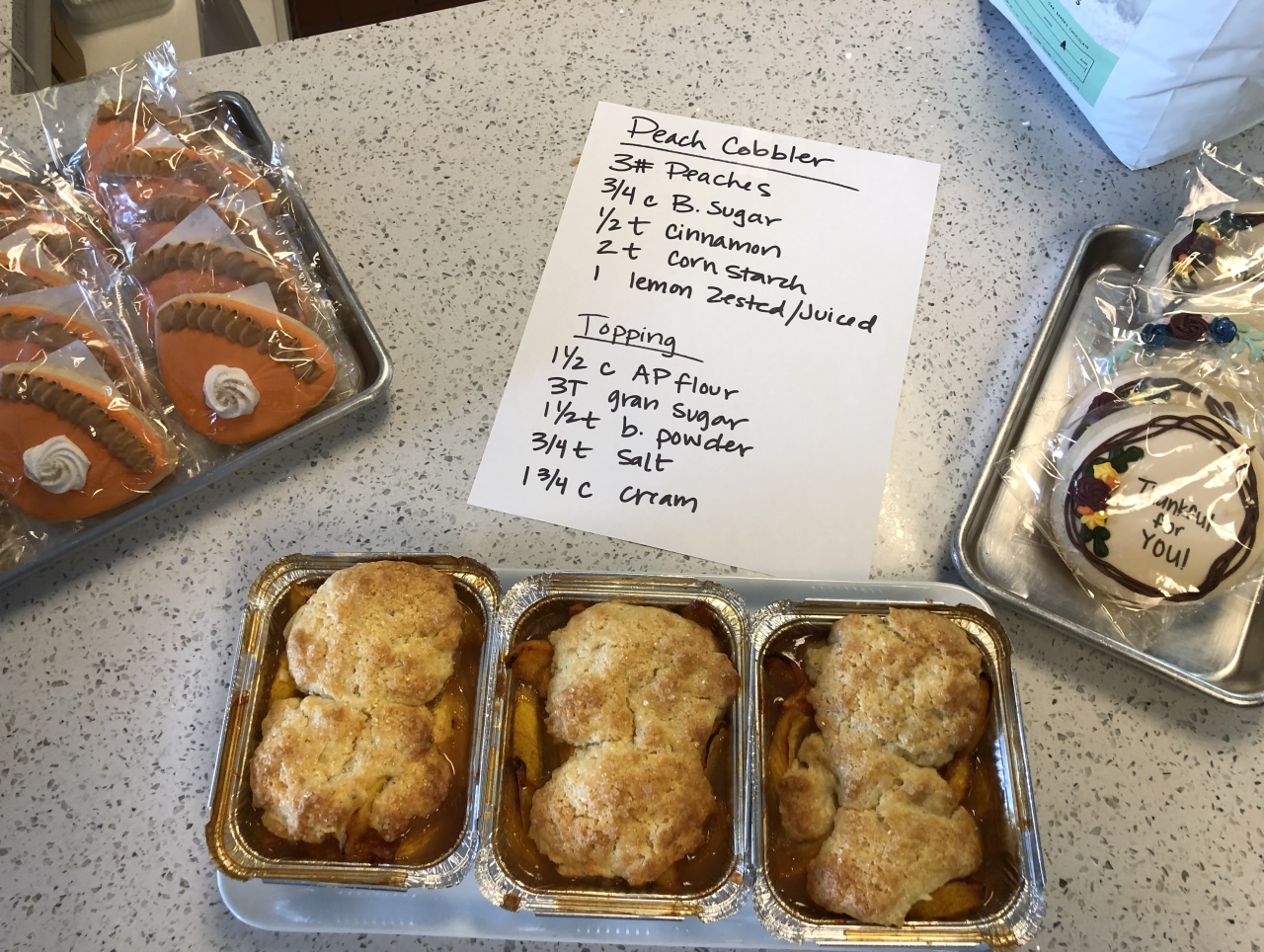 Baked Bake Shop Peach Cobbler