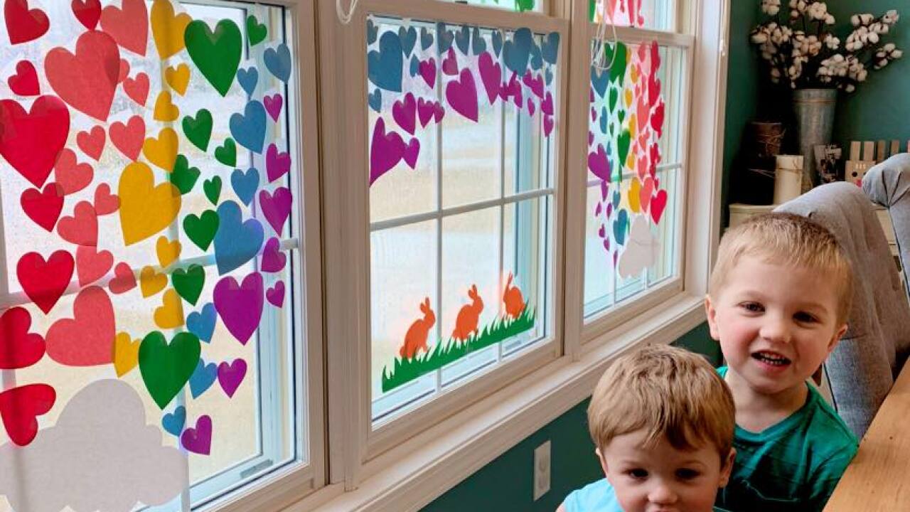 Window Art Spreading Hope And Love