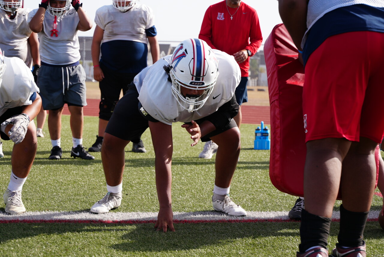 Veterans Memorial senior right guard Silas Guzman
