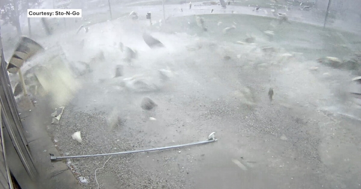Two Rivers Torando 'I'm glad I wasn't here': Security video captures possible Three Rivers ...