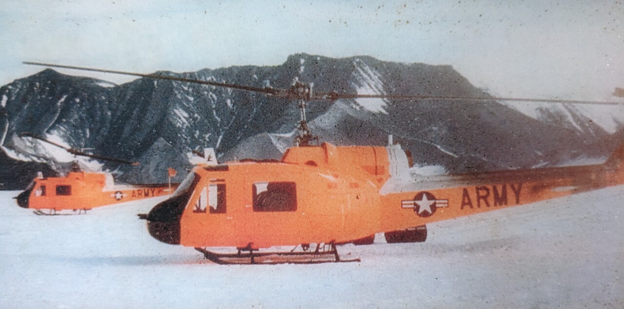 South Pole Huey Helicopters