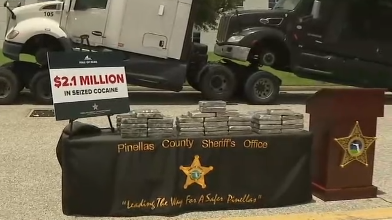 2.1 million in seized cocaine in Pinellas County