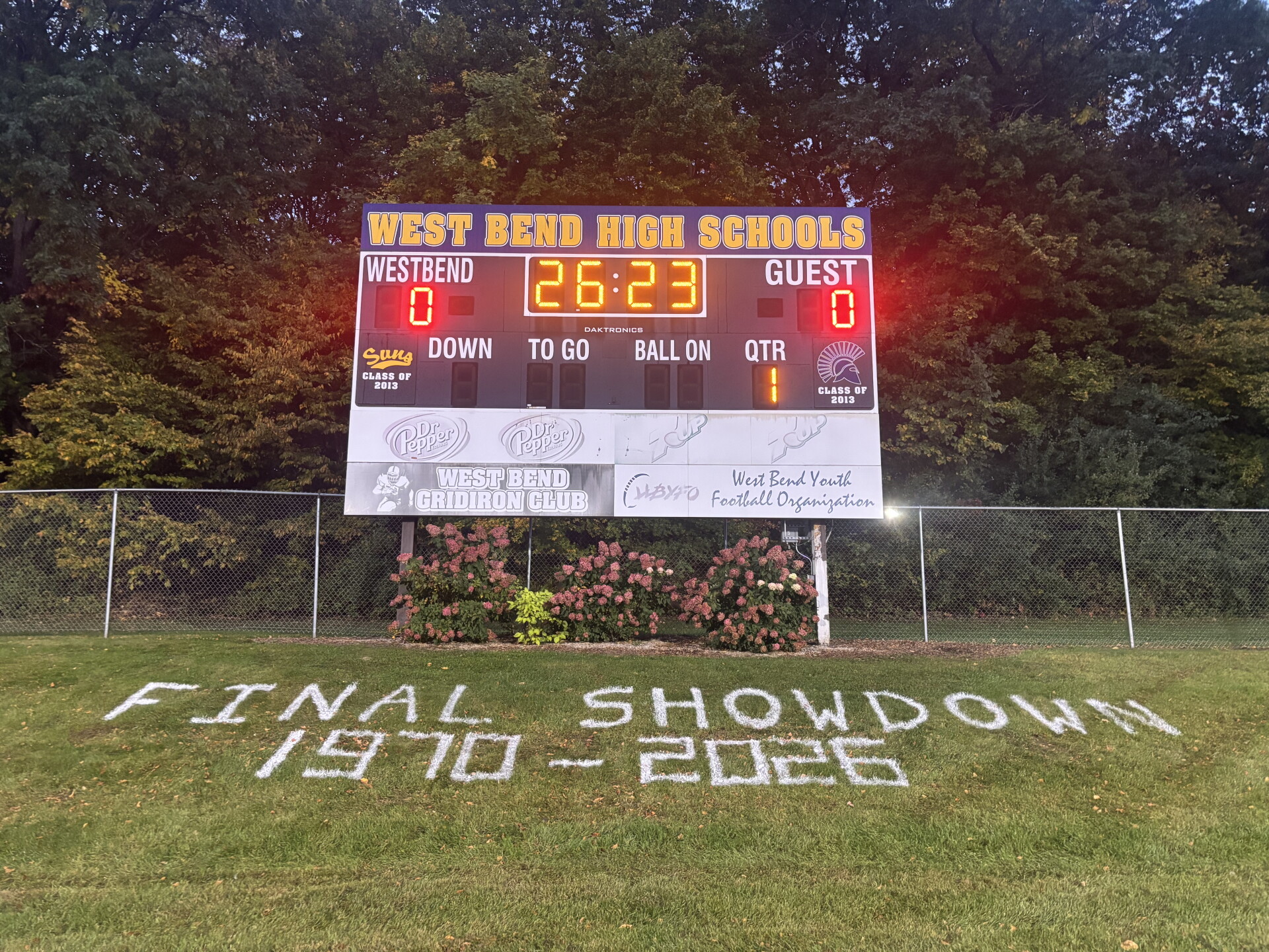 West Bend East and West Bend West play their final homecoming game before consolidating into one school