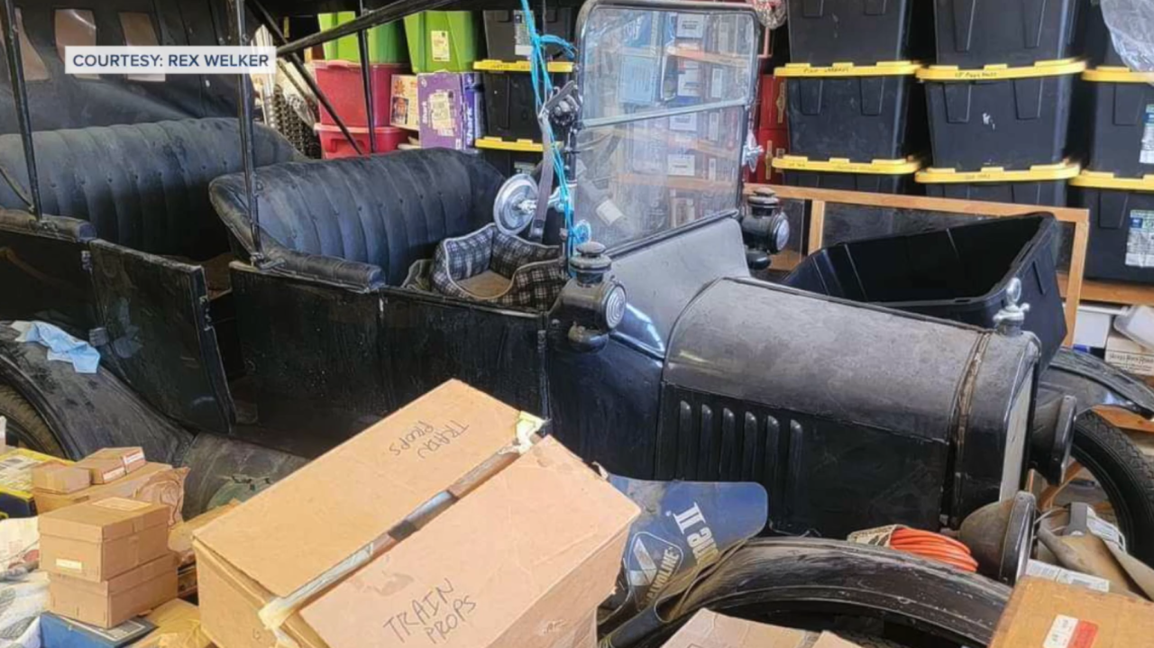 A photo of the Model T car that Welker says was lost in the fire