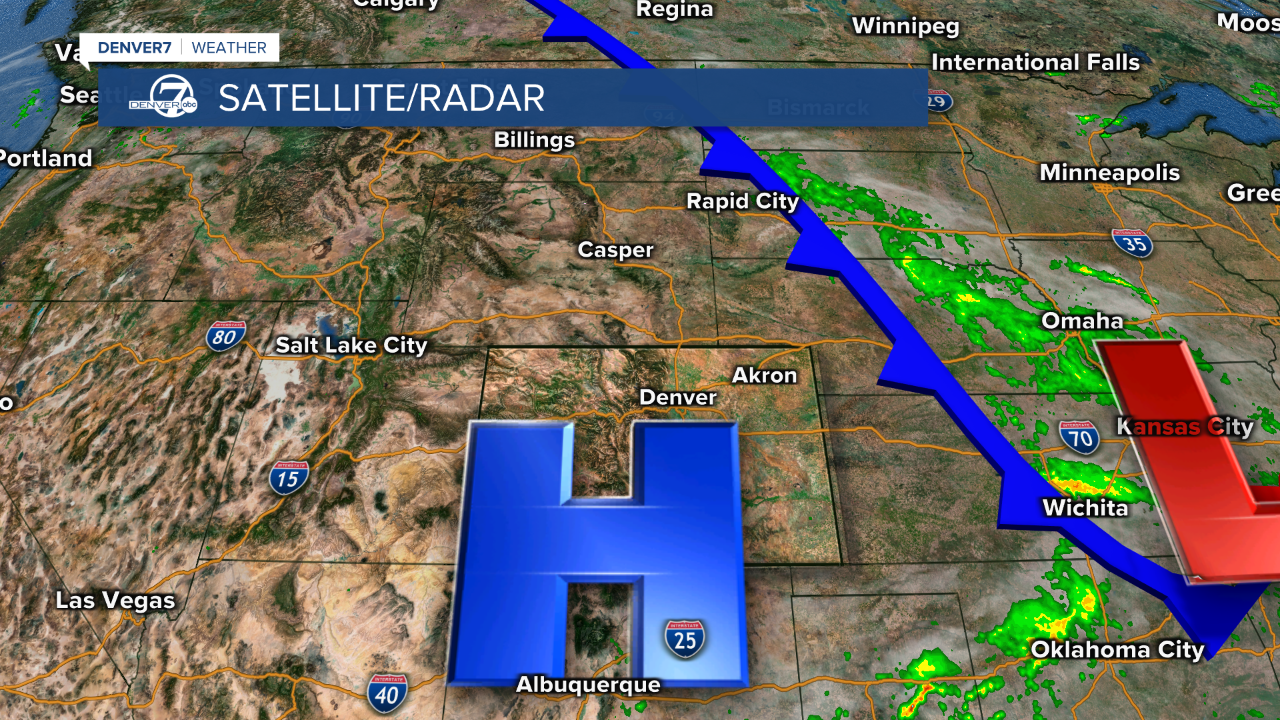 High Pressure moves into our region 8-31