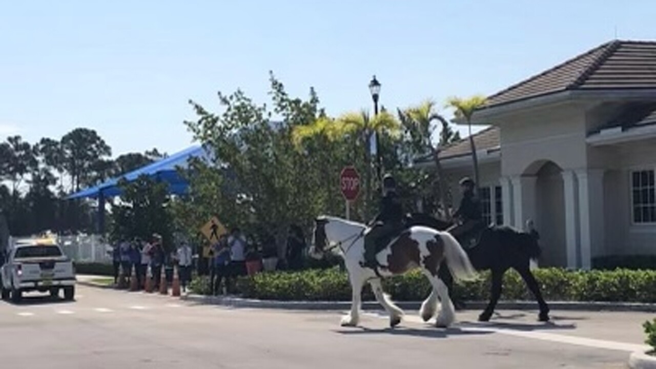 Multiple law enforcement agencies joined together in Jupiter today for an autism awareness parade.