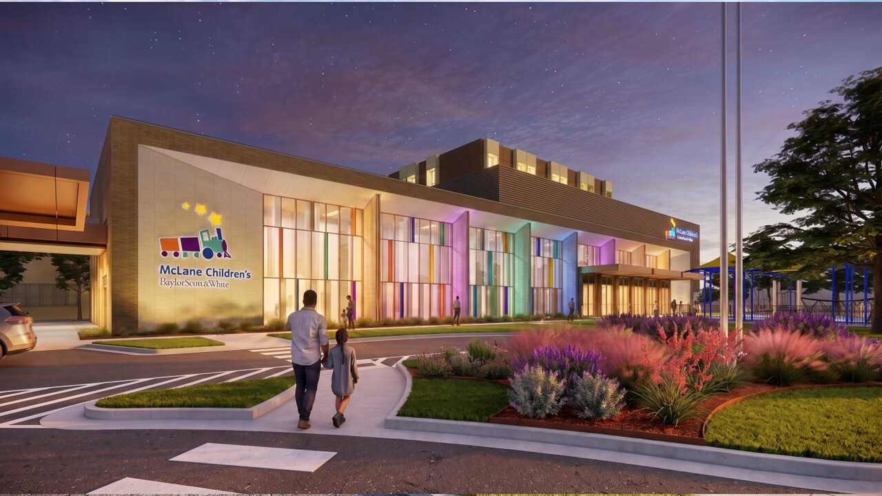 Rendering of McLane Children's Hospital rennovations