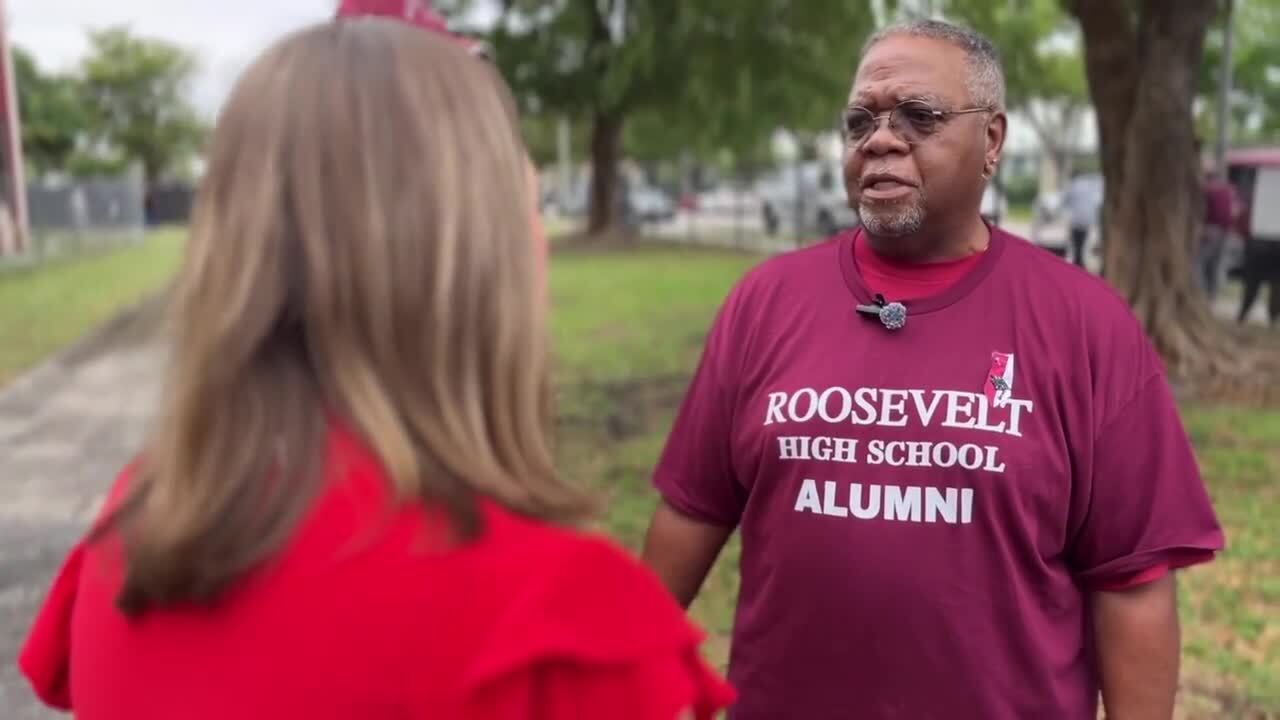 Roosevelt High School alumni Andrew Randoph speaks to WPTV education reporter Stephanie Susskind on Jan. 18, 2024.jpg