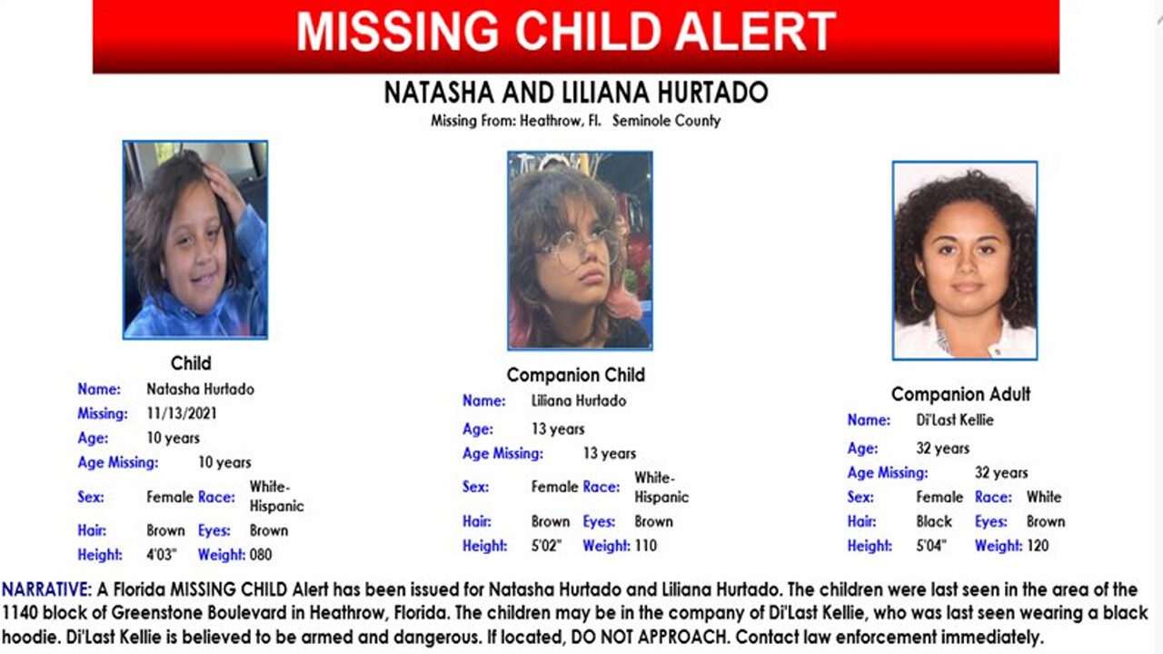 A Florida Missing Child Alert has been issued for two girls.