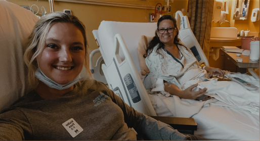 Amy with her daughter