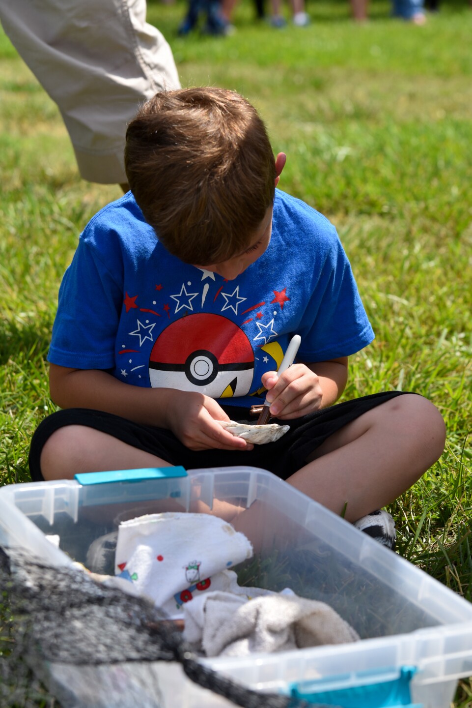HP Langley Elementary School students add oysters to reef (June 8)