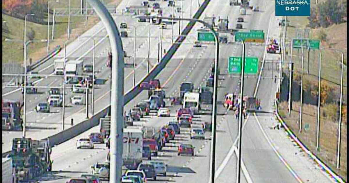 TRAFFIC UPDATE: Lanes now open after crash at I-80 and 60th westbound
