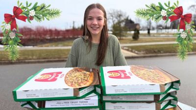 Sheboygan holiday pizza tradition for healthcare workers