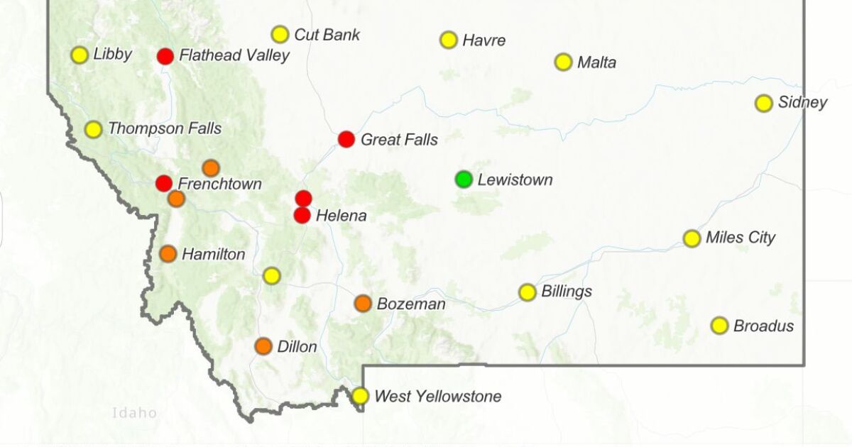 Wildfire smoke continues affecting Montana air quality
