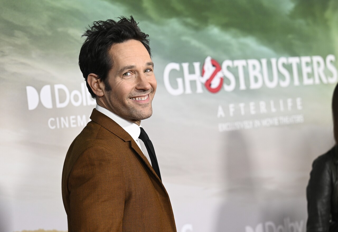 Paul Rudd at 'Ghostbusters: Afterlife' premiere in New York City in 2021