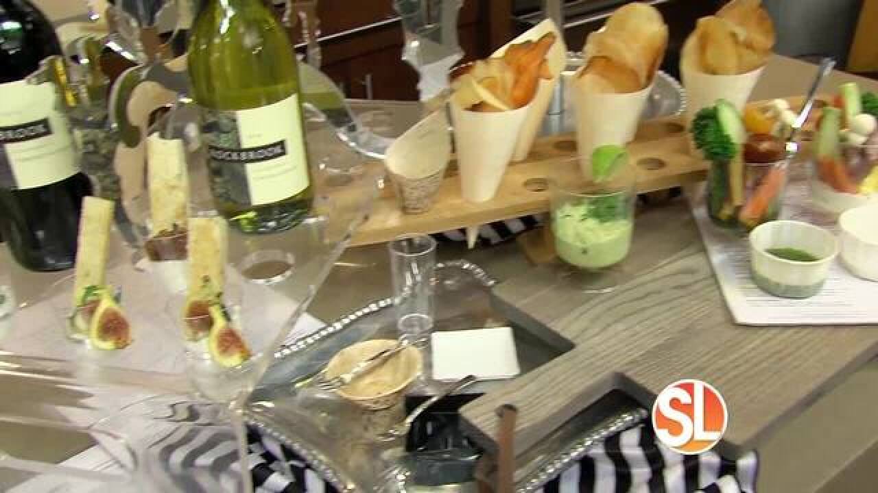 Catering bites in mini containers