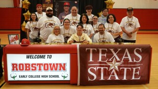 Robstown journalist Andrew Martinez signs with Texas State's athletic department