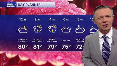 Forecast: Low 80s with a 60% chance of PM showers