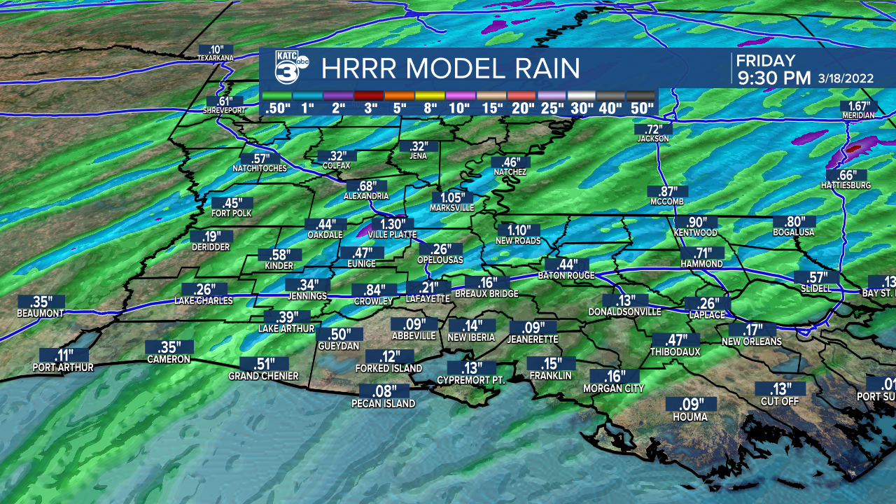 Extended HRRR Accumulation Acadiana.png