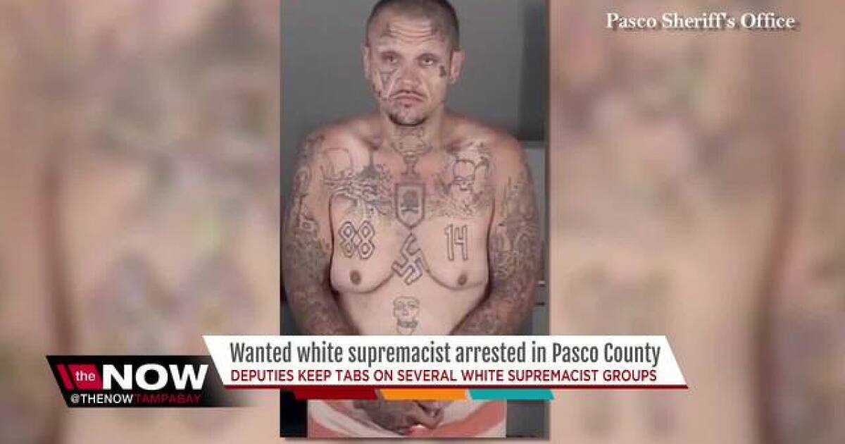 Tattoos lead deputies to white supremacist