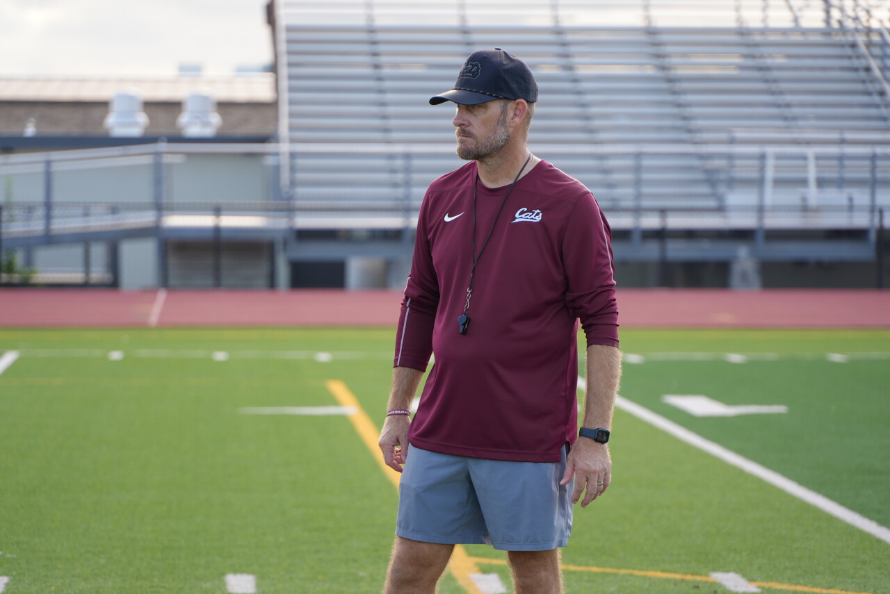 Calallen football head coach Charlie Reeve