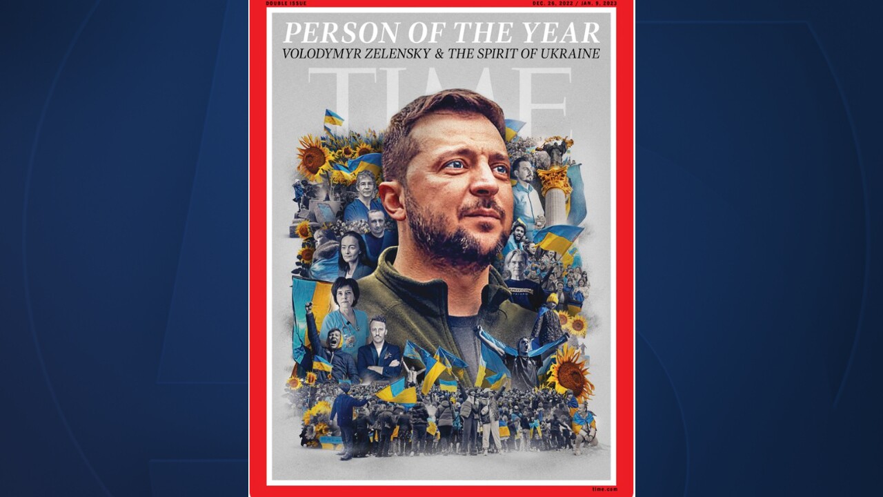 Volodymyr Zelenskyy, Spirit of Ukraine named Time's 2022 Person of the Year