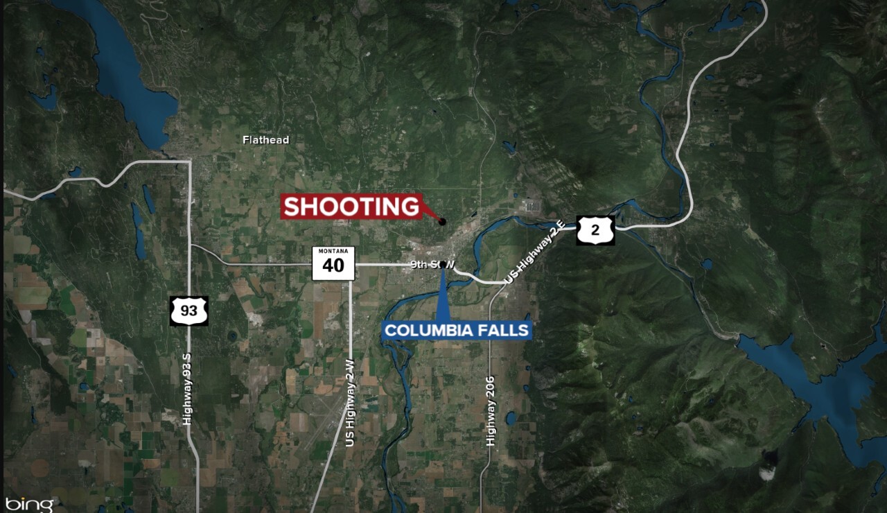 Columbia Falls Shooting Map