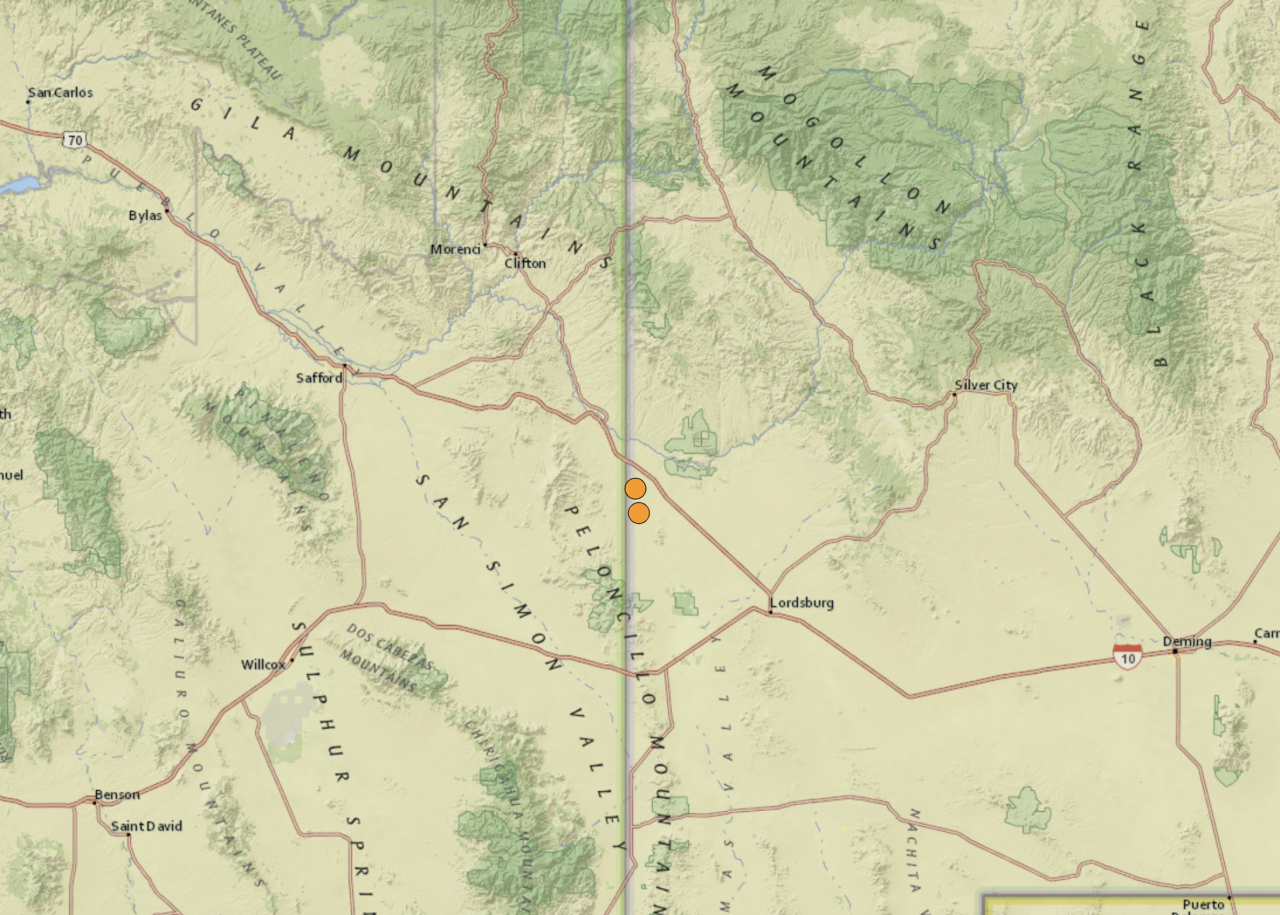 arizona new mexico earthquake