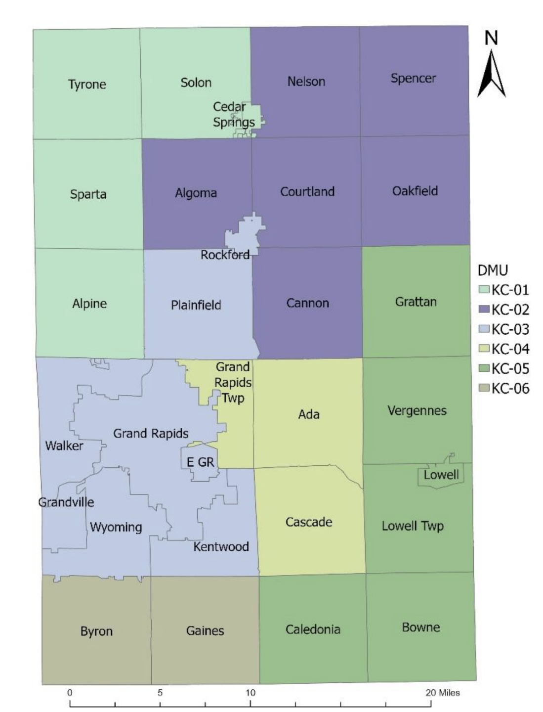Deer Management Units in Kent County