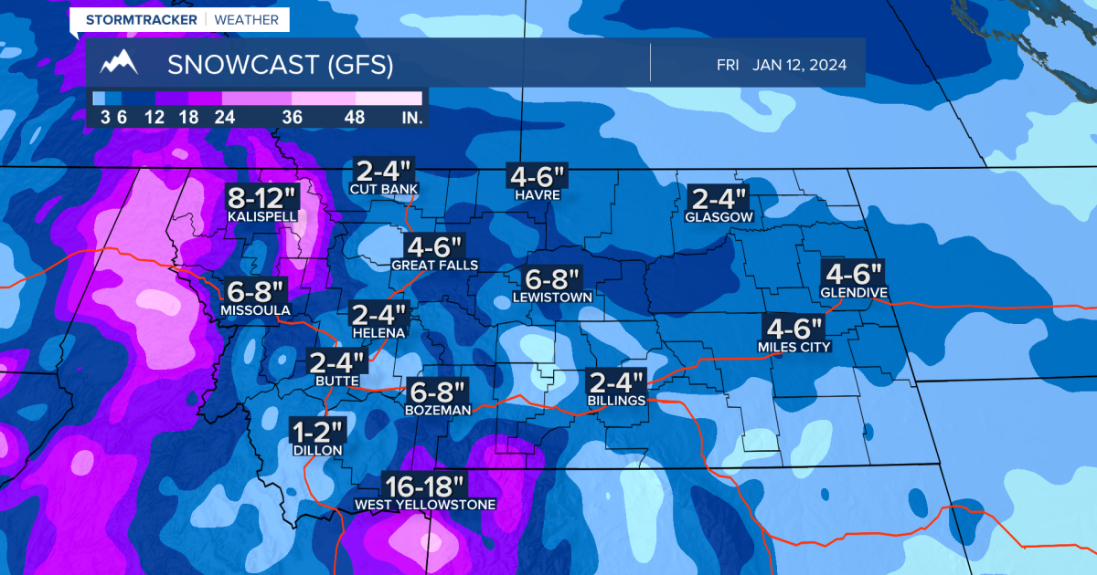 Cold and snow still on track to impact Montana beginning this weekend