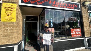 Art McKoy With Letter Demanding Repairs to Euclid Avenue